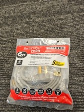 Certified Appliance Accessories 90-1024 6FT Electric Dryer Cord, 3 Wire 30Amp