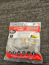 Certified Appliance Accessories 90-1024 6FT Electric Dryer Cord, 3 Wire 30Amp