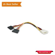 Efficient 12in LP4 to Dual SATA Power Y Cable Adapter for Optimal Performance