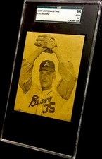 1977 SERTOMA STARS PHIL NIEKRO 1/1 SGC 10 GEM (NO HITTER HOF’er) **KEY PITCHER**