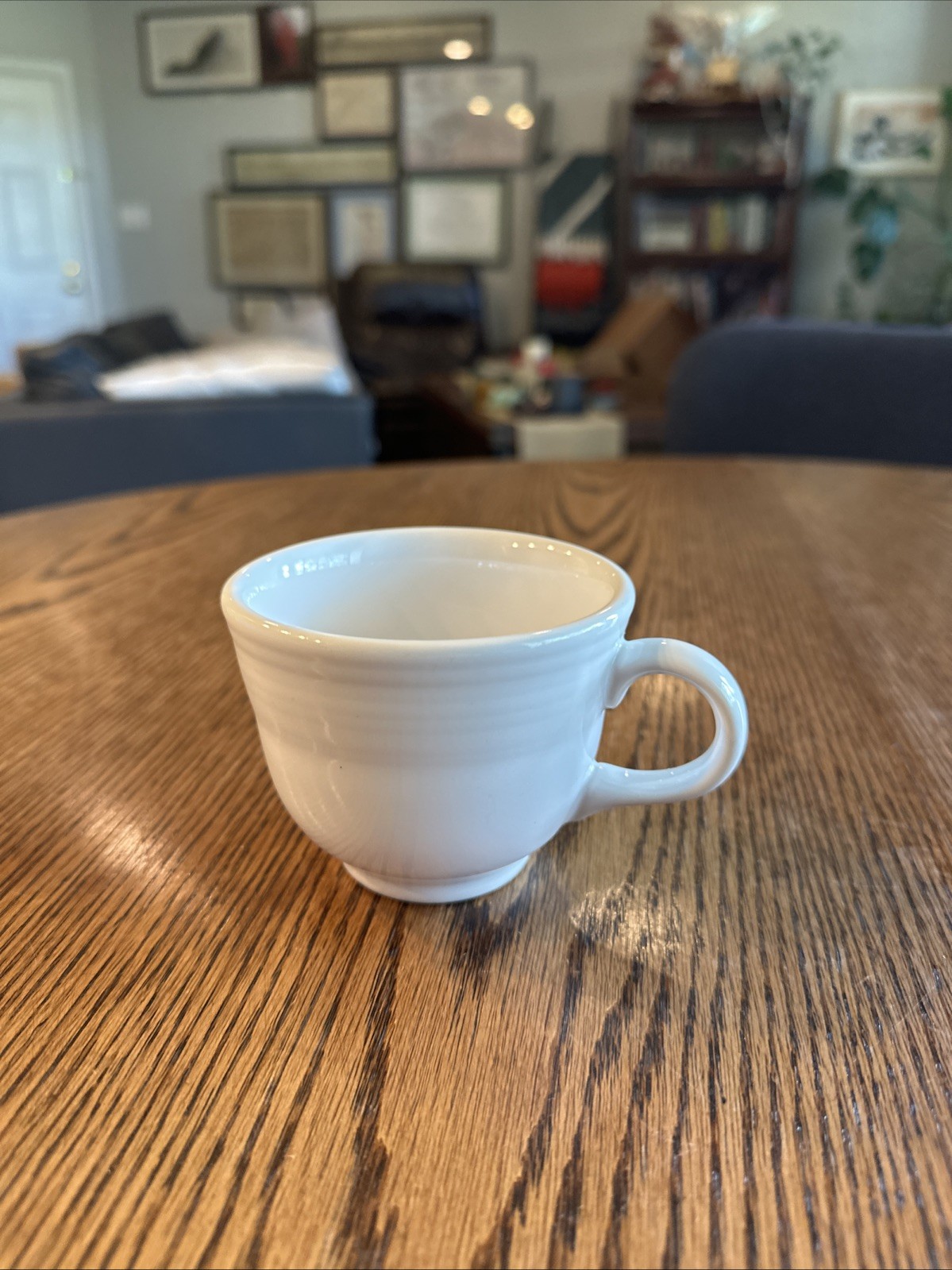 Fiestaware White Coffee Cup Fiesta Homer Laughlin USA Sold I