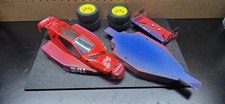 Kyosho Turbo Optima Mid Special Custon Painted Body Set New and wheels tires
