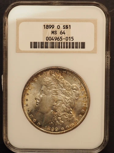 1899  *O* MORGAN SILVER  $1 DOLLAR  NGC MS64**FATTY HOLDER **FREE SHIPPING G1676