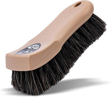 Long Bristle Horse Hair Leather Cleaning Brush - Leather Brush to Gently Clean C