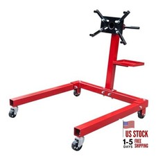 T25671 Torin Steel Rotating Engine Stand with 5/8 Ton 1,250 lb Red with Tray