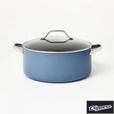  8qt Nonstick Ceramic Coated Aluminum Wide Stock Pot - Figmint™