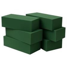 6-Pack Floral Foam Blocks Dry  Wet for Fresh and Artificial Flowers, 7.8  L ...