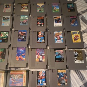 Nintendo NES 63 Game Lot - Mario, Zelda, DuckTales, Tetris ect.