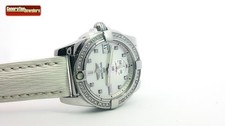 EXCELLENT+ BREITLING GALACTIC A37330 36MM MOP DIAMOND BEZEL & DIAL LADIES WATCH 7