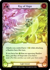 FAB  RAINBOW FOIL  Ray of Hope  - Monarch (Unlimited) Card # 087