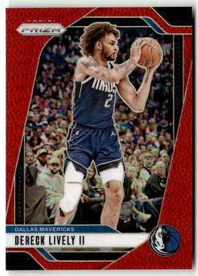 Panini 2024-25 Prizm NBA No. 214 Dereck Lively II Red Prizm 42/225