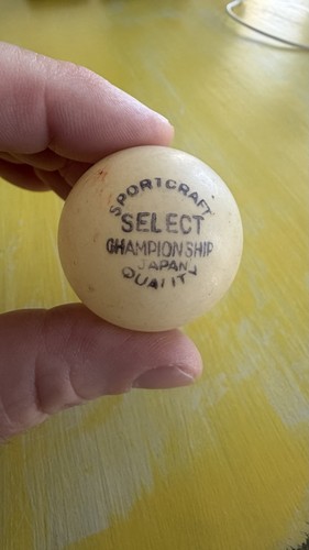 Vintage Sportcraft Select Celluloid Championship Ping Pong Ball Japan