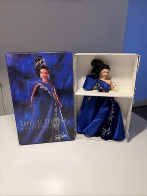 1996 Bob Mackie Sapphire Splendor Barbie Puppe / Jewel Essence / Mattel 15523