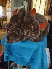 Rare Brown Triceratops 36" Used Good Condition. By Dan Dee Toys