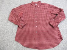 Vintage Ralph Lauren Shirt Mens XL Red Check Classic Fit Button Down Long Sleeve