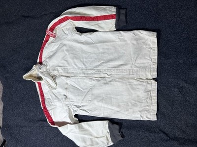 Vintage Auto Racing Simpson Race Suit Size Large Where Red Stripe