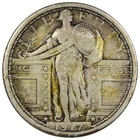 1917-D Type 1 Standing Liberty Quarter VF VERY FINE Cleaned Residue A2965