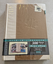 Photo Album Memo 4X6 300 Slip-in Pockets Greenergy Natural New