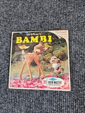 Walt Disney Bambi Sawyers View Master 3 Reel Set Complete Booklet Order Form