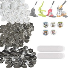 500 Sets 1.25 inch 32mm Pin Back Button Parts, DIY Round Button Badge Parts, Set