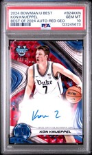 2024 BOWMAN UNIVERSITY BEST BEST OF 2024 AUTOS #B24KKN KON KNUEPPEL 3/10 PSA 10