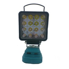 Pour lampe de travail sans fil à piles 18 V lampe de poche portable avec port U