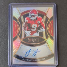 Panini Select 2025 Silver Prizm Autograph JuJu Smith-Schuster Chiefs #SP-JSS