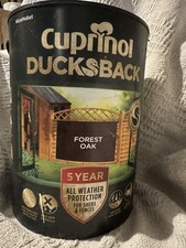 Cuprinol Ducksback Waterproof Cup 5L, Forest Oak, 5 Year, Shed Fence Protection