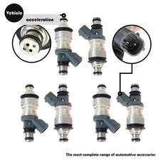 6Pcs High-Quality Fuel Injectors For 4Runner 3.4L 1996-98 Toyota T100 3.4L 95-98