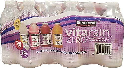 Kirkland Signature Vita Rain Zero Variety: Agua mejorada con vitaminas (20 oz, 24 quilates) - Imagen 4 de 5