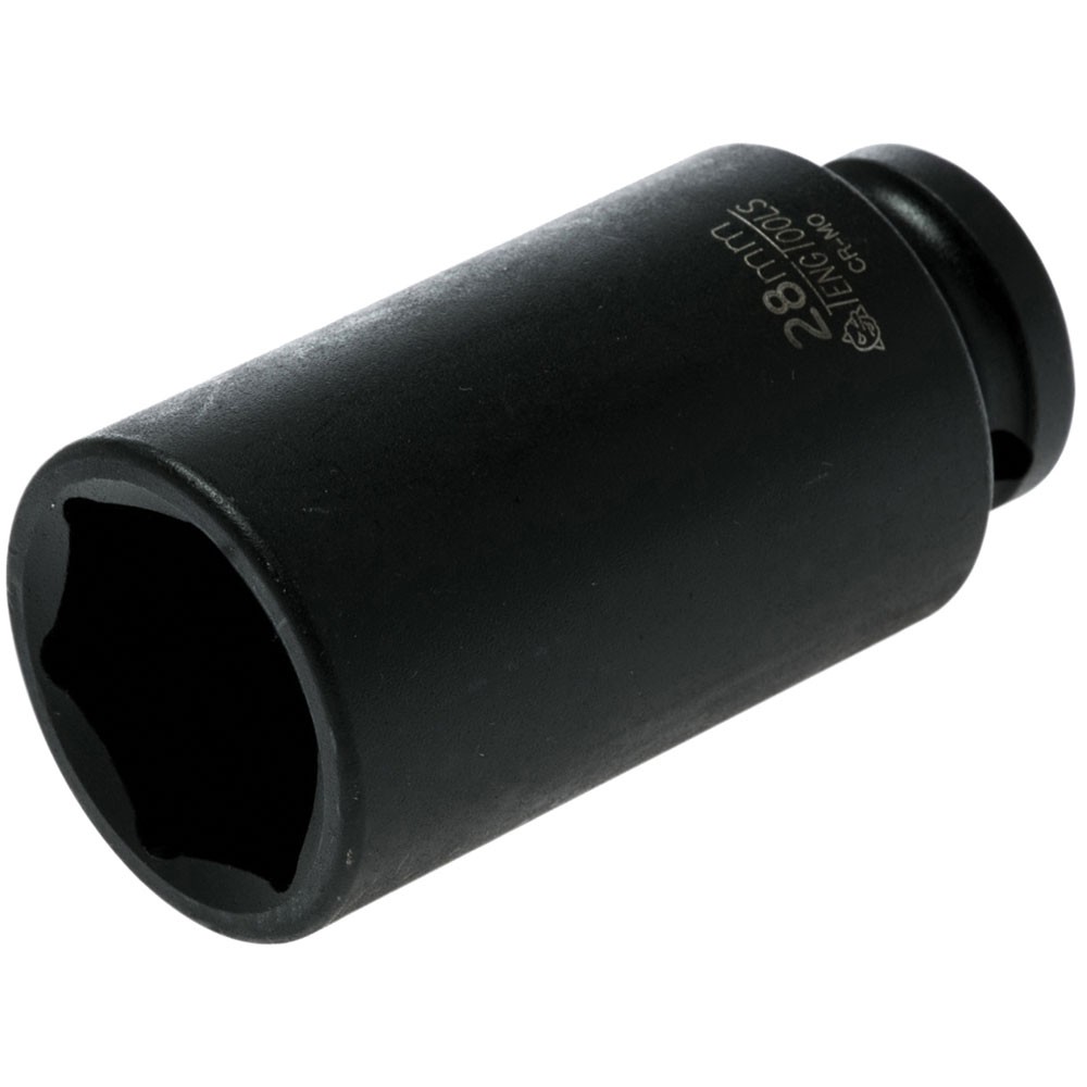 Teng Deep Impact Socket Hexagon 6-Point 1/2in Drive 28mm