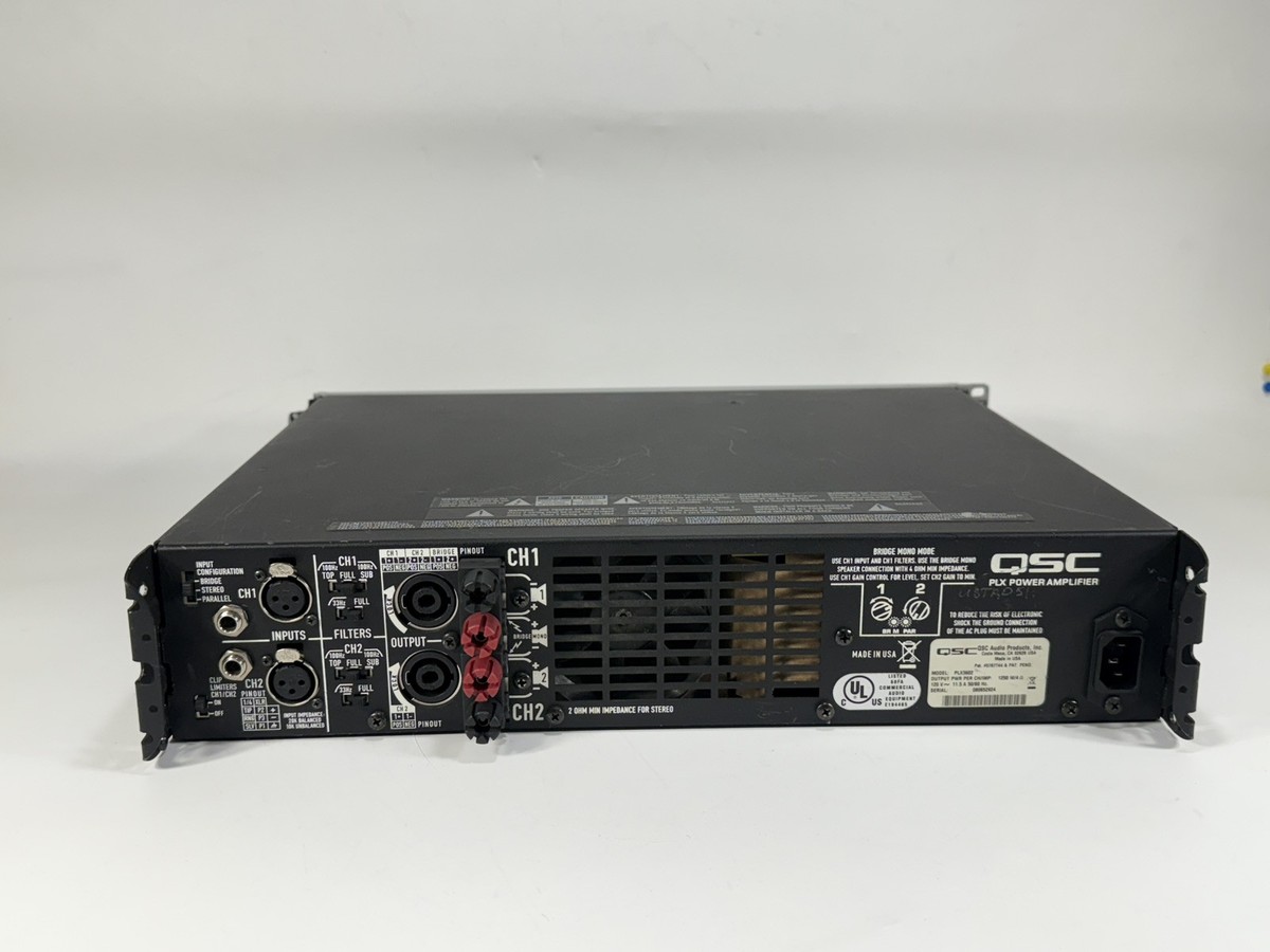 QSC PLX3602 1250W 2-Channel Power Amplifier for sale online QSC PLX3602 1250W 2-Channel Power Amplifier for sale online