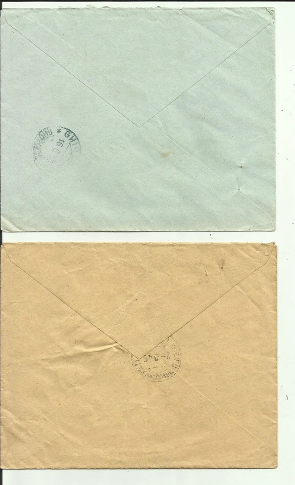 2 BUSTE CON TIMBRO TARGHETTA ROSSA REPUBBLICA - Immagine 2 di 2