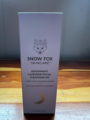 Snow Fox Skincare Goodnight Lavender Facial Cleansing Oil. 