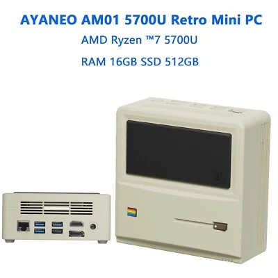 AYANEO AMD Ryzen 7 5700U RAM 16 SSD 512GB Windows 11 retro classic gaming minipc