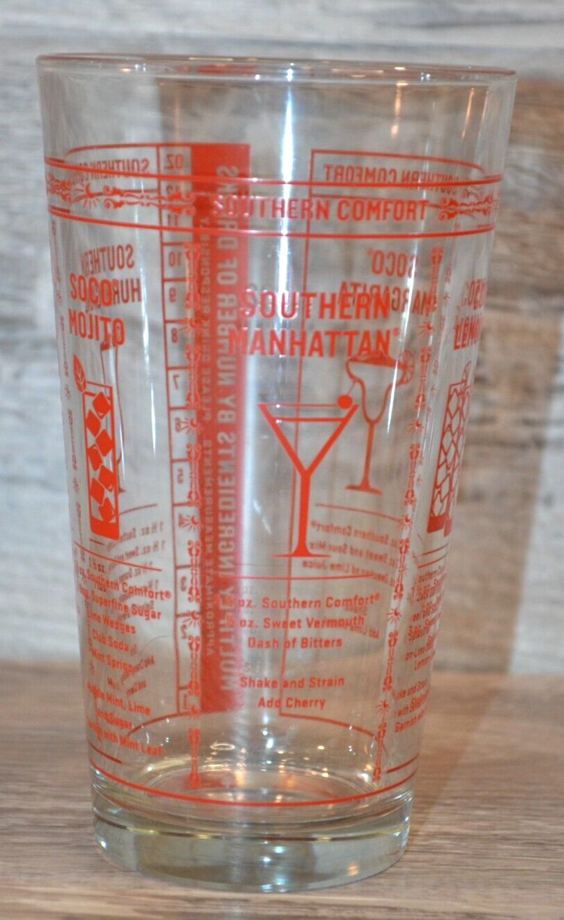 Southern Comfort Mixed Drink Measuring Glass Mixer Shaker 12oz eBay