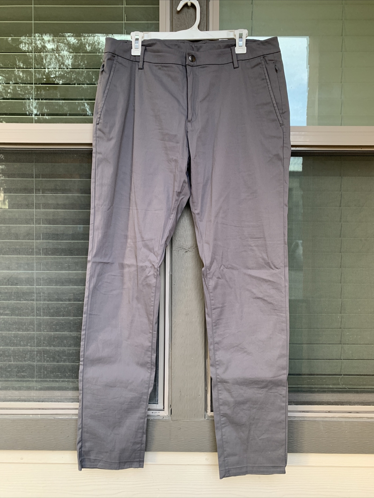 Birddogs Men's Dress Pants 36 x 34 Grey Slim Fit Khakis Unlined eBay