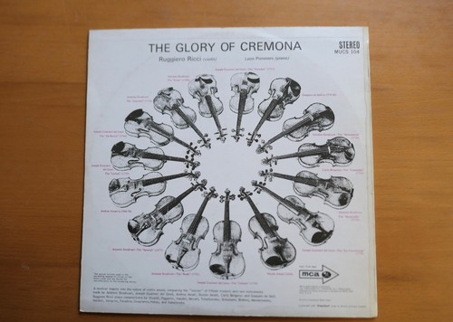 MUCS 104 The Glory Of Cremona Ruggiero Ricci NEAR MINT MCA Stereo 1st - Picture 5 of 5