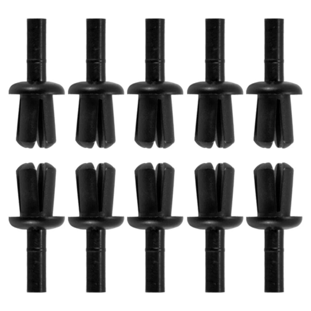 10x Plastic push pin expansion rivet trim clips screw panel