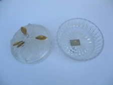 Studio Nova Crystal Glass Round Covered Candy / Trinket Dish Japan
