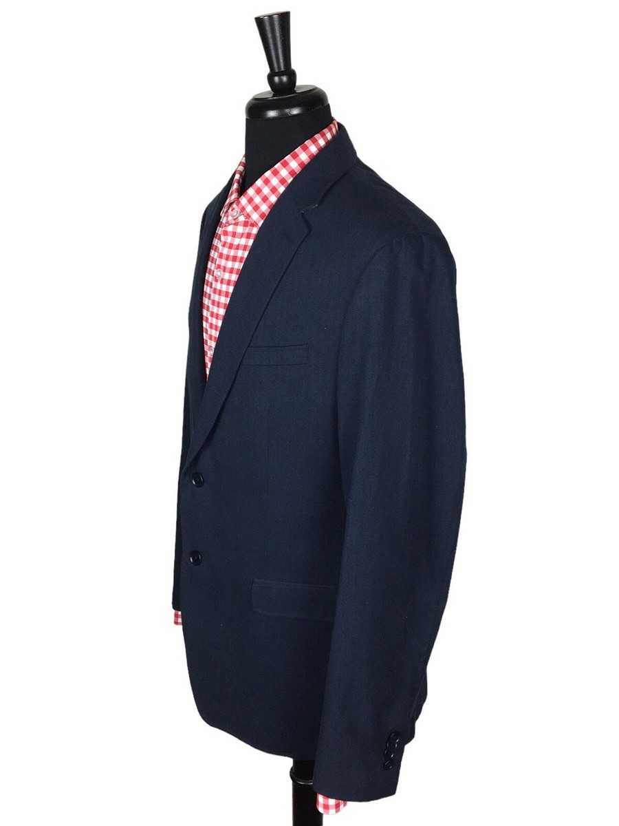 Banana Republic Modern Slim Fit Blue Cotton Sport Coat Blazer Jacket Size  44R