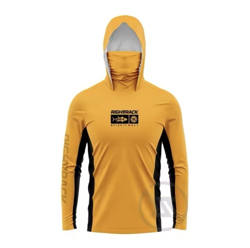 Mask Hoodie long sleeve Fishing shirt Clothing UPF50 UV outdoor sun protection - Picture 4 of 16