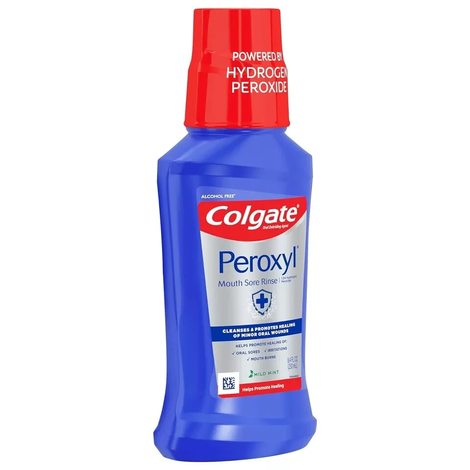 Colgate Peroxyl Antiseptic Mouth Sore Rinse, Alcohol Free 1.5 Hydrogen