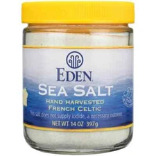EDEN SEA SALT Hand Harvested French Celtic salt     (14 OZ)