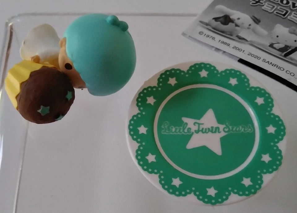 Minifigura de Gacha de Sanrio Characters Love Mint Chocolate KIKI 🌱🍫 NUEVO Foto 2 de 4