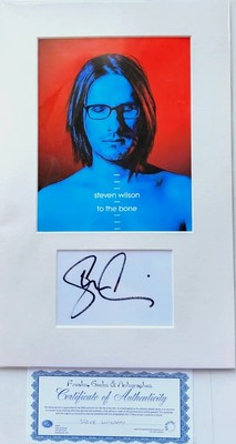 Steve Wilson hand SIGNED to the Bone Themed mounted autograph with cert 18 x 12''