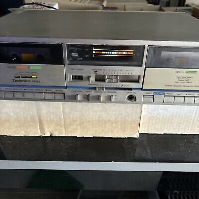 Vintage Technics RS-M222 Stereo Double Cassette Deck Needs Vintage Technics RS-M222 Stereo Double Cassette Deck Needs