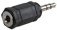 Image of 3.5mm Mono Jack socket female Aux To 3.5mm Male Stereo Jack Aux Adaptor