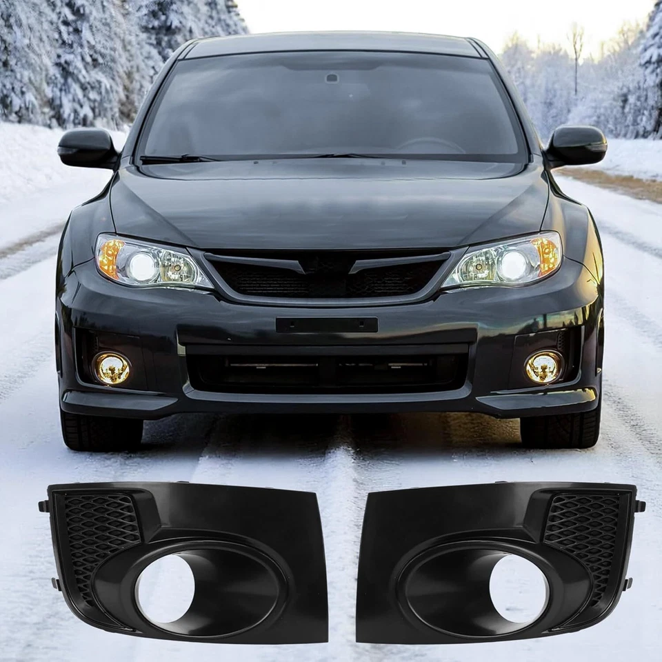 For 2011 2012 2013 14 Subaru Impreza WRX STi Front Bumper Fog Light Grille Cover - Image 2 of 4
