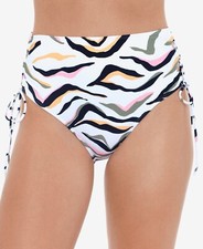  20 Salt  Cove Juniors Seeing Stripes High-Waist Bikini Bottoms Large
